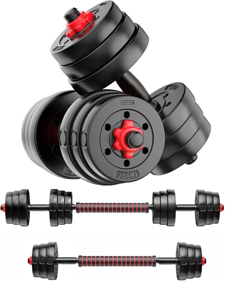 adrenex 3 IN 1 Convertible Dumbbells Kit 12 Kg For Home Gym Adjustable Dumbbell-picture-28