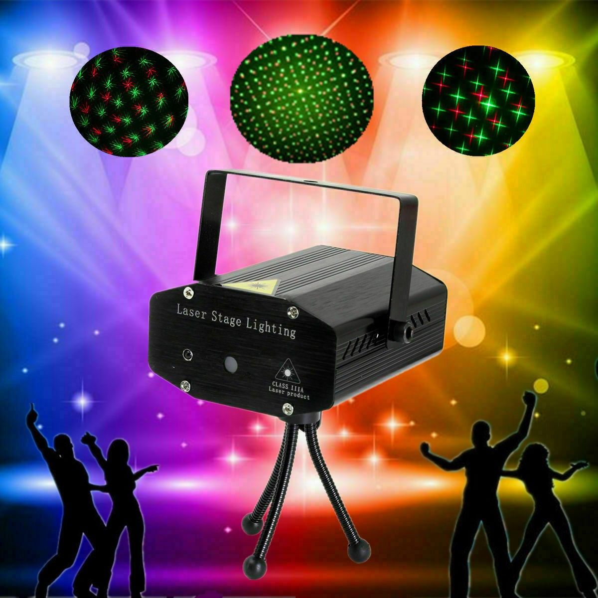 techgear LED Laser Projector Mini Stage Light Christmas Disco Party Club DJ Diwali AND Christmas Shower Laser Light Shower Laser Light-picture-28