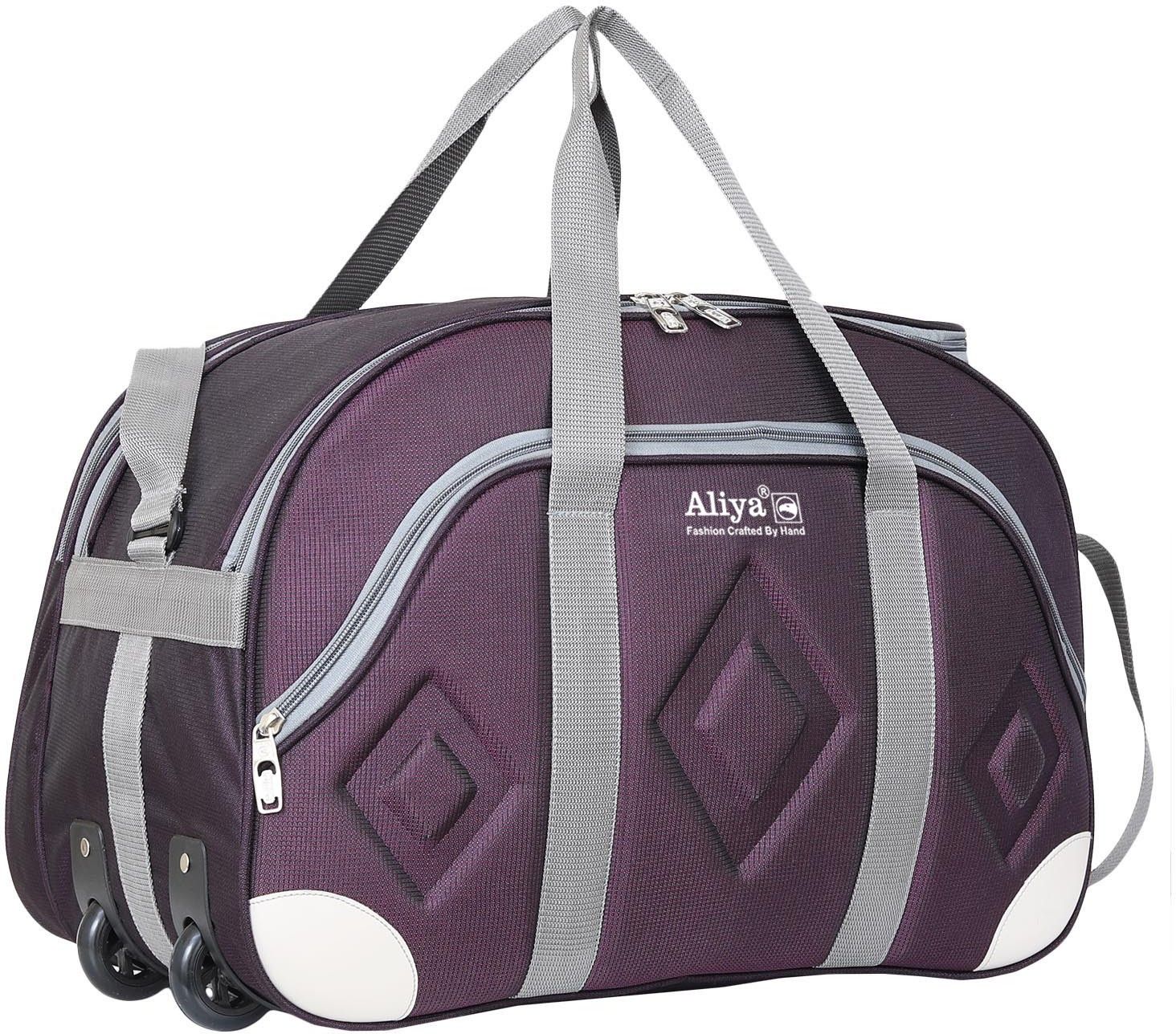 aliya luggage 58 L Strolley Duffel Bag - WDB-1162 Stylish and Spacy Wheel Duffel Bag For Traveling Bag,Duffel Bag,Luggage Bag and Many More - Purple - Large Capacity-picture-31