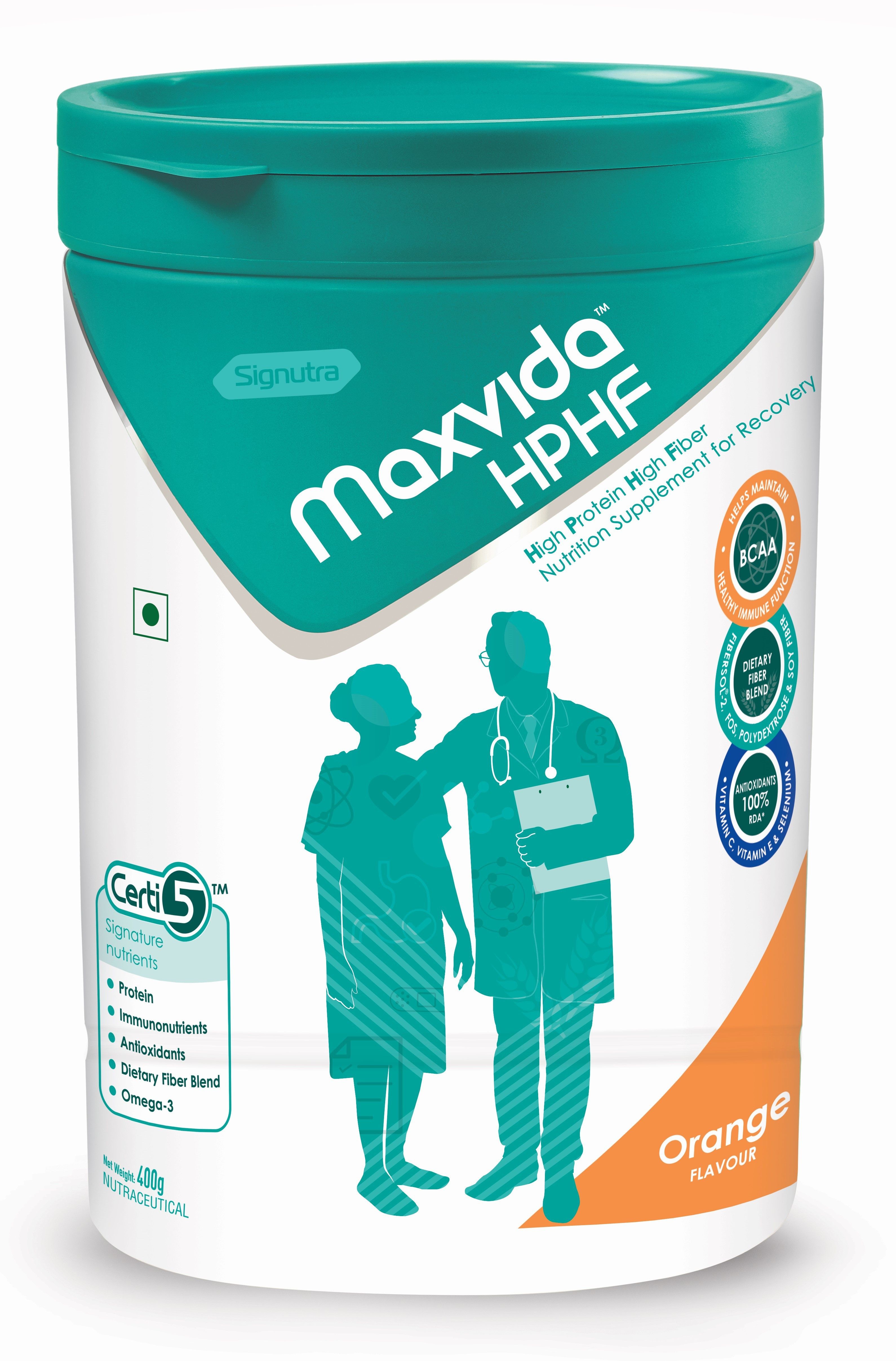 Maxvida� HPHF - High Protein High Fiber Supplement for Recovery - 400g Orange-image-16