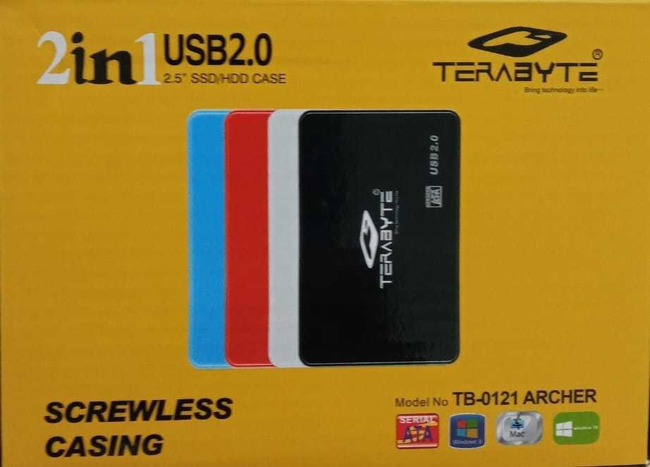 TERABYTE Screwless Laptop Casing 2.5" USB 2.0 HDD/SSD Enclosure Case 3 inch USB 2.0 (For BOTH 2.5 SSD/HDD, Multicolor) 2.5 inch SATA CASING-picture-32