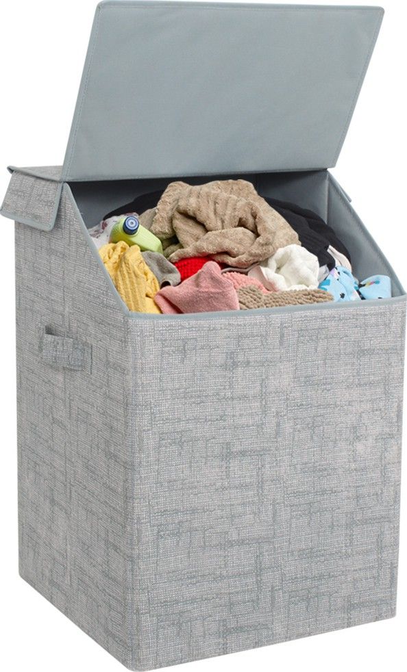 75 L Grey Laundry Basket