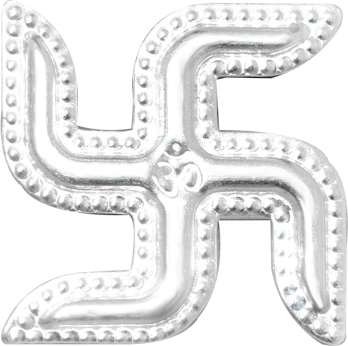 kmj Pure Silver(chandi) Swastik/Sathiya for Pooja Temple (wt. 1.5 grams) Decorative Showpiece-2 cm-picture-13