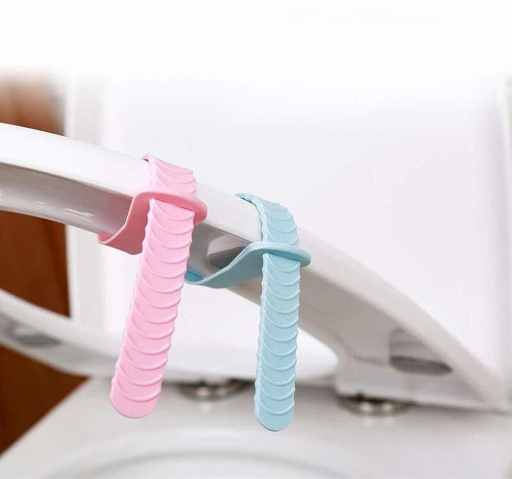 4pcs Foldable Toilet Cover Seat Lid Lifter Handle Bathroom Custom Fit Toilet Seat Lid Lock