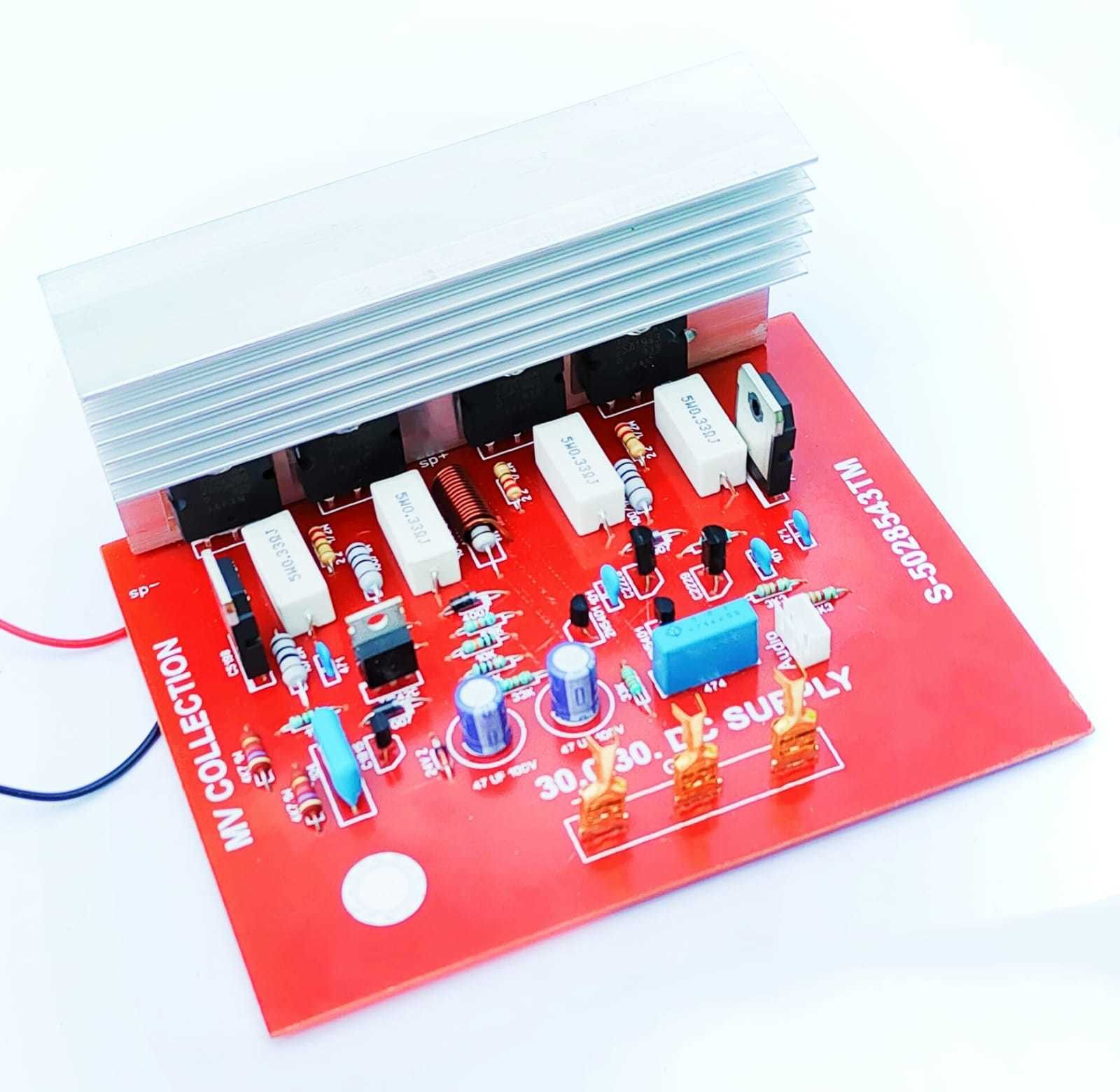 m v collection 300 WATT RMS MONO 2SC5200 AMPLIFIER BOARD WITH HEAVY HEAT SINK HIGH QUALITY Electronic Components Electronic Hobby Kit-picture-12