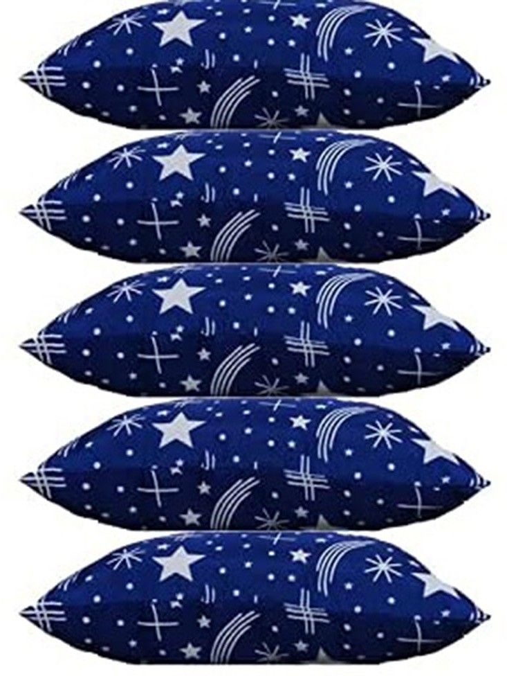 Cotton Solid Sleeping Pillow Pack of 5