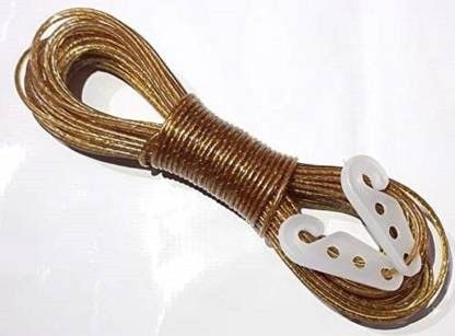 PVC Coated Steel Wire Rope Polypropylene Clothesline (20 m) Multicolor-image-38