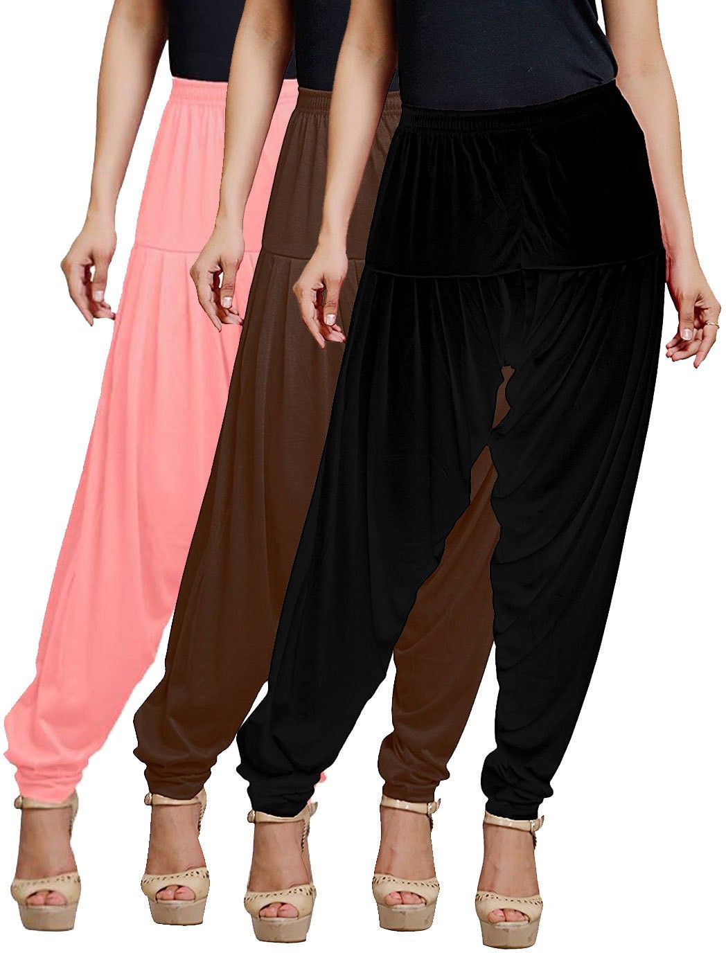 afra Cotton Blend Solid Patiala-picture-14