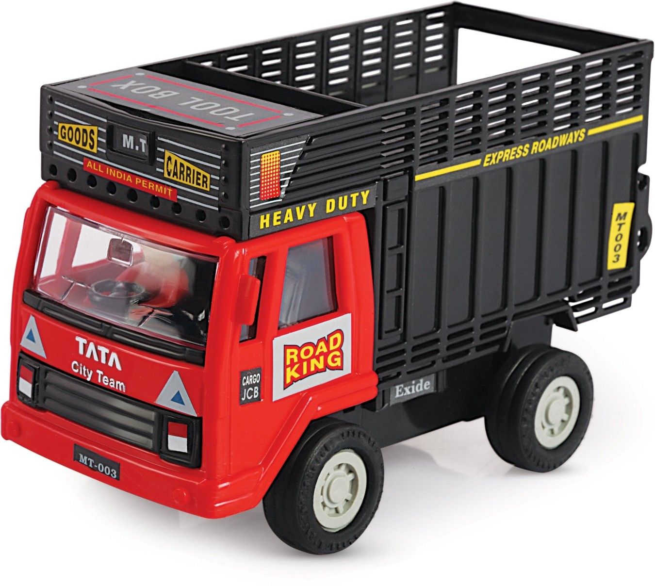 Pull Back Goods Carrier Dumper | Opening Doors | Miniature Scaled Models || Dinky Cars | - Red Colour-image-5