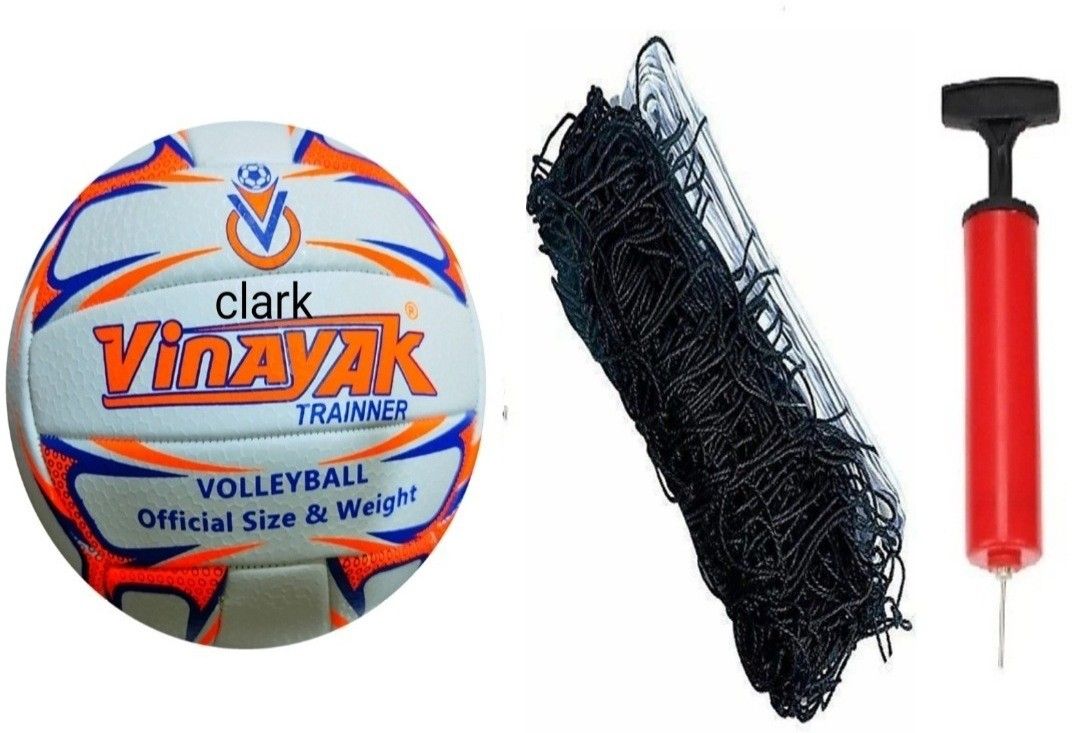 8979 pu orange mashine stetch volleyball with net combo Volleyball Kit-image-30