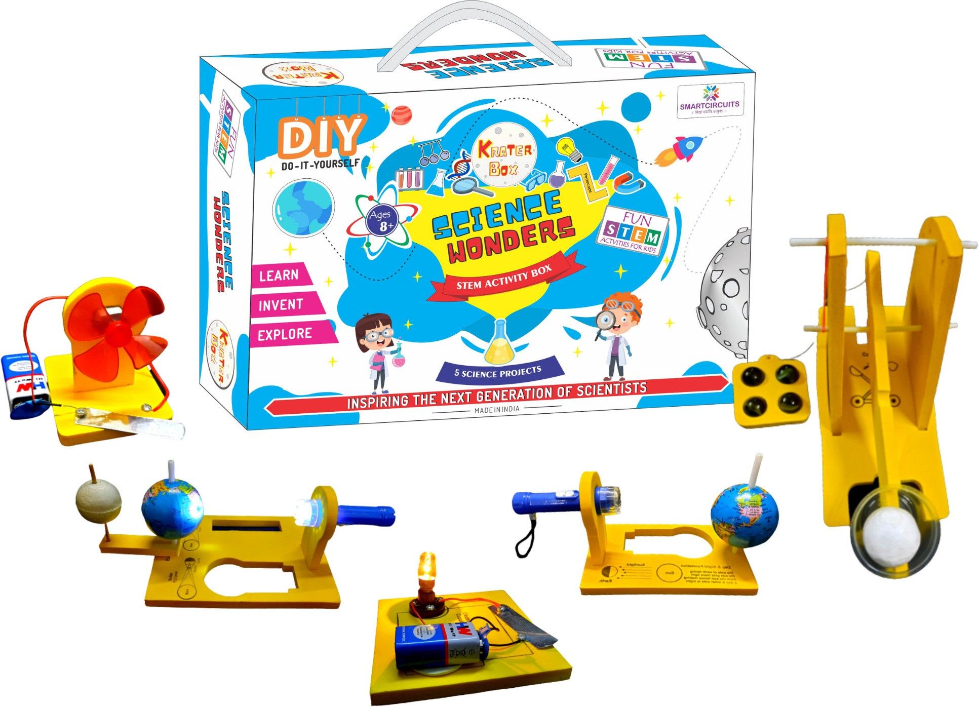 Science Activities Kit | DIY STEM KIT for Age 10 - 12 Years | Science Kit for Class 4th - 5th | Experiments Kit | STEM Toy | 5 Activities including manual-image-26
