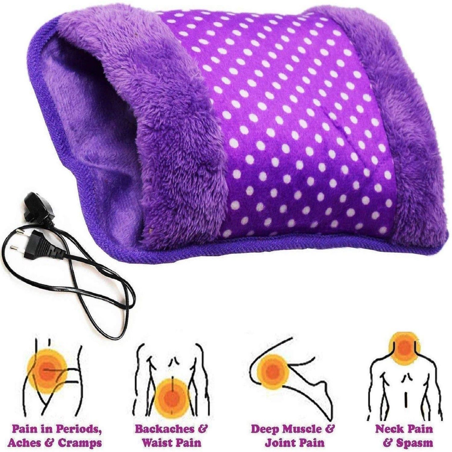 BEST PRICE Hand Warmer - Portable Rechargeable Electric Heat/Hot Water Bag with Soft Velvet Cover - Ideal For Warm Your Hands/Pain Relief/Muscle Relaxation & Comfort Use and As Pillow Hot Water Bag 1.5 L Hot Water Bag (Multicolor) Electric 1.5 L Hot Water Bag