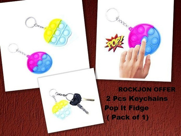 rockjon 2 Pcs Fidget Keychains (Random, Pack of 1) - 4 inch image 1