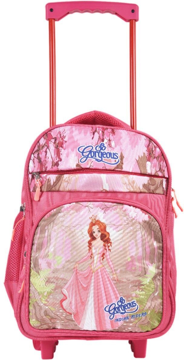 BARBEE GORGEOUS girl School Kids Trolly Bag - (16 Inches)- Queen Pink (Multicolor, 25 L) Waterproof Trolley-image-5
