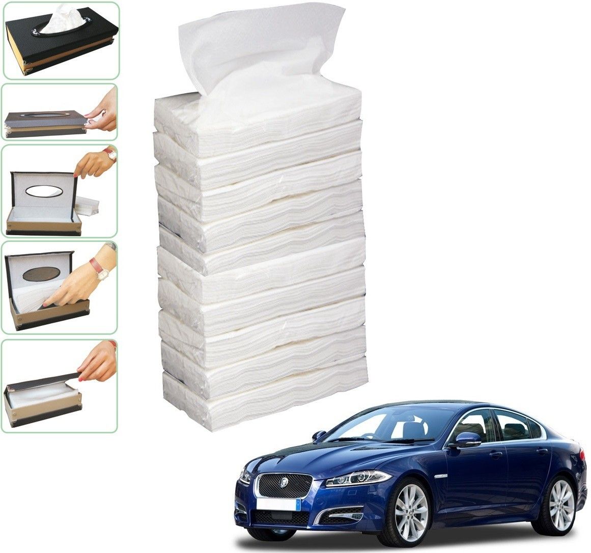 kozdiko 10 SET REFILLER WITH 100 PULLS (200 SHEETS) FOR XF Vehicle Tissue Dispenser-picture-26