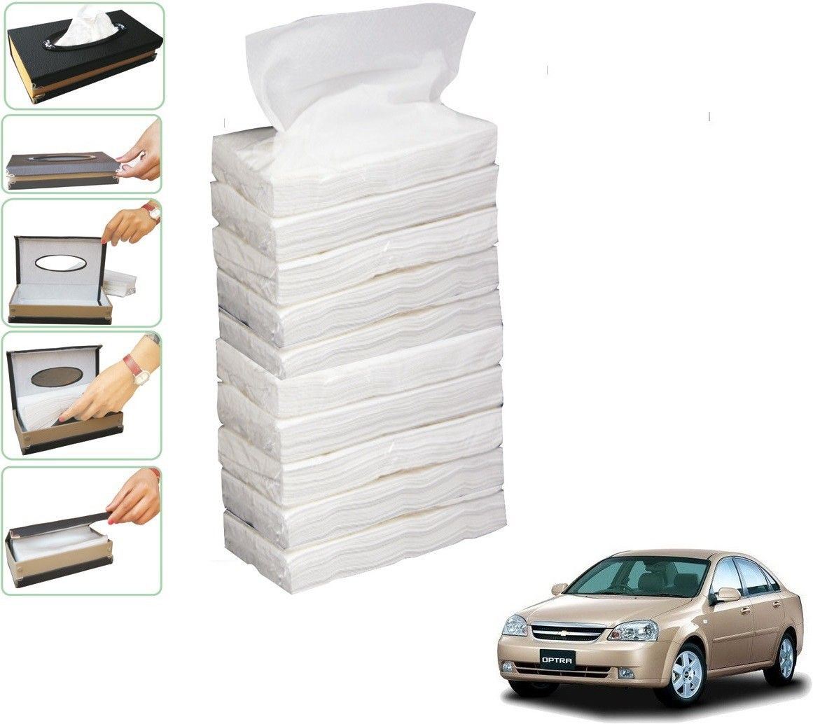 kozdiko 10 SET REFILLER WITH 100 PULLS (200 SHEETS) FOR Chevrolet Optra Vehicle Tissue Dispenser-picture-21