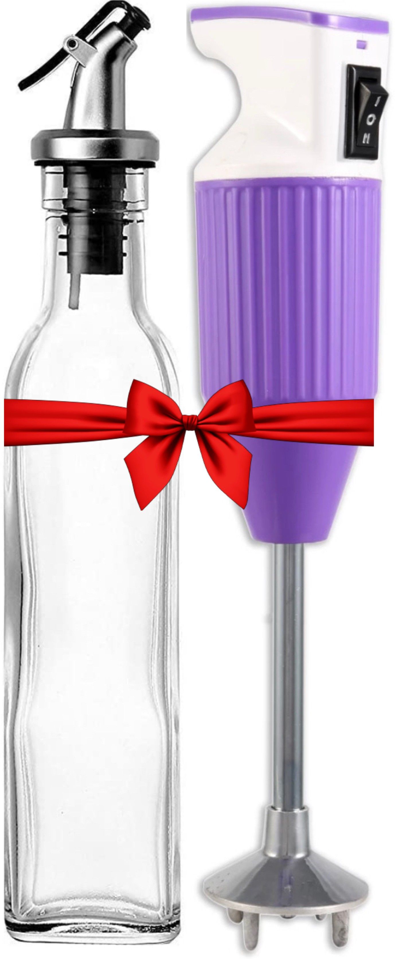 350 W PURPLE + Oil Dispenser Set Hand Blender