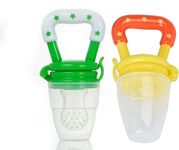 vbaby Colorful Attractive Baby Food Feeder Grow With Me Set Baby Teething Toy Silicone Teether Nibbler (Pack of 2) Soother-picture-39