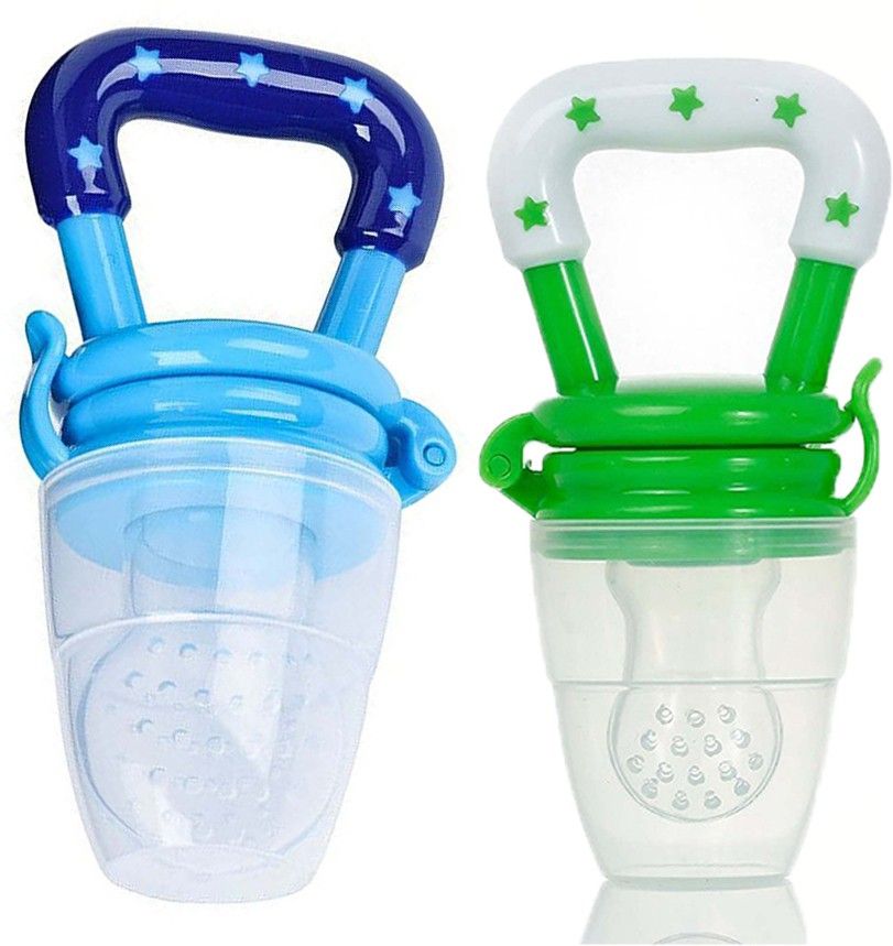 Colorful Attractive Baby Food Feeder Grow With Me Set Baby Teething Toy Silicone Teether Nibbler Soother-image-2