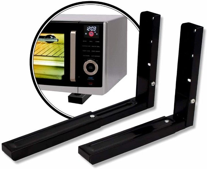 High Grade Microwave Oven Bracket Wall Mount Stand 445mm Shelf Bracket-image-48