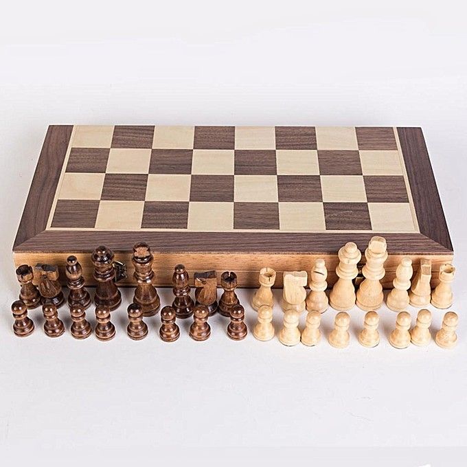 11"X 11" Morex Wooden Folding Chess Set, Handmade Game Board 11 cm Chess Board