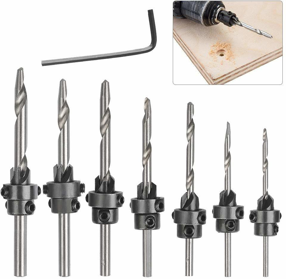 aasons Soft Metal Chamfering Counter Bits HSS Drill Set image 1