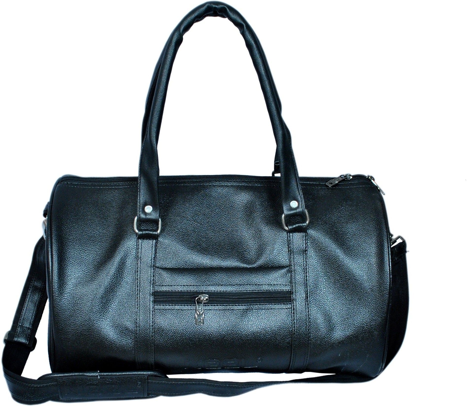 neel 50 L Hand Duffel Bag - Hand Duffel Bag - Leather Travel Duffle Bag/Leather Gym Bag/Leather Duffle Bag for Men and Women with Shoe Compartment - Black - Large Capacity-picture-17