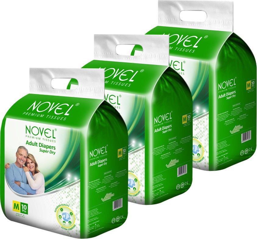 novel Adult Diaper - Medium (Pack of 3) Adult Diapers - M-picture-18