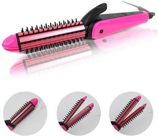 Moonlight NHC8890 3 IN 1 Professional Hair Straightener Crimper Roller Styler For Women (Multi-Colour) Hair Styler-image-19