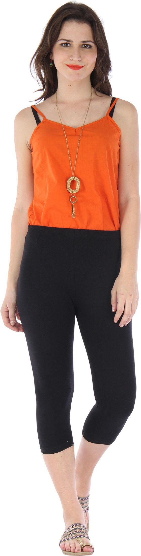 bitterlime Solid Women Three Fourths-picture-21