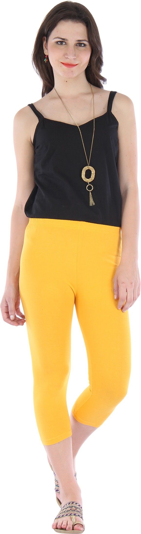 bitterlime Solid Women Three Fourths-picture-32