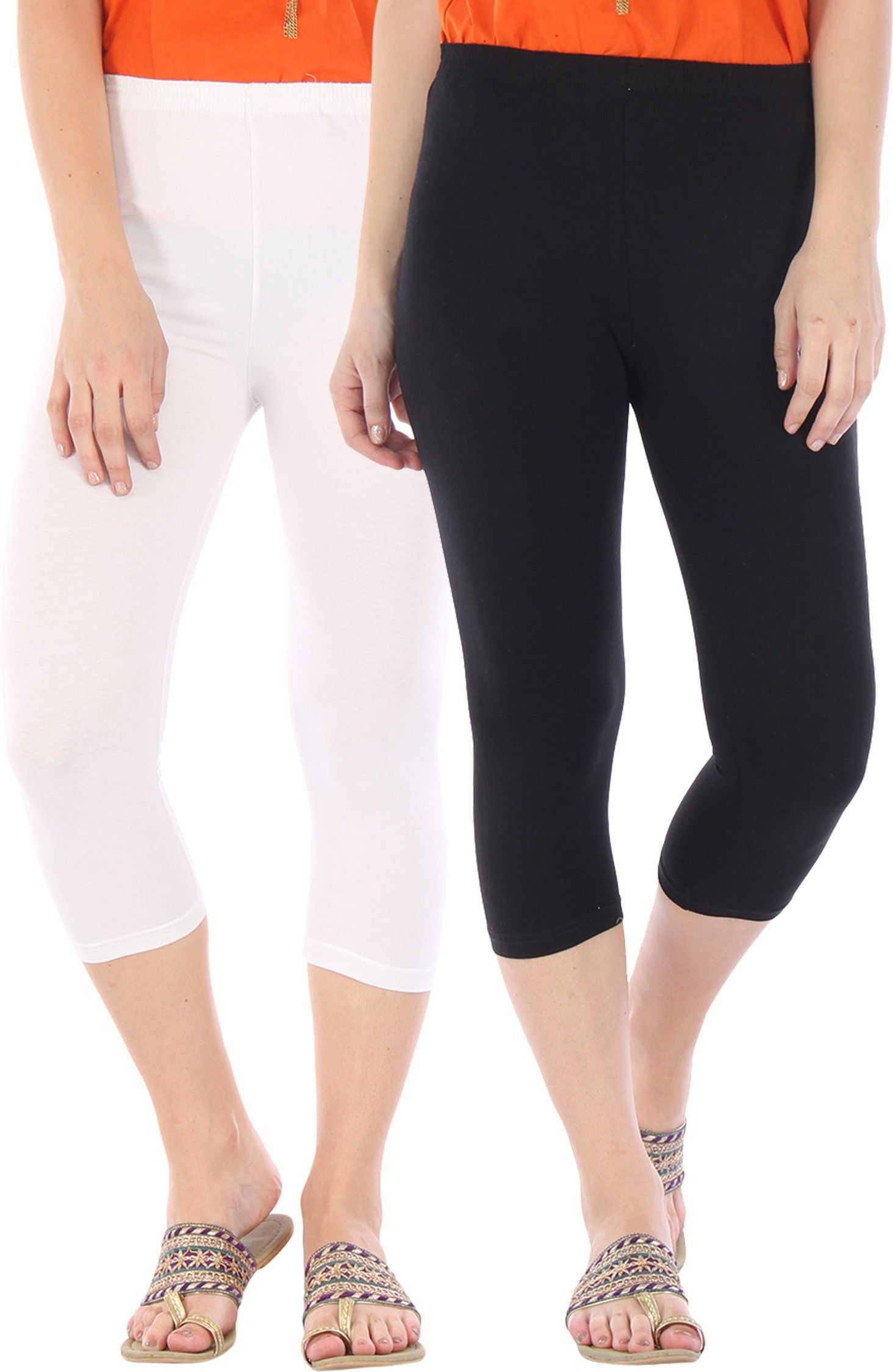 bitterlime Solid Women Three Fourths-picture-17