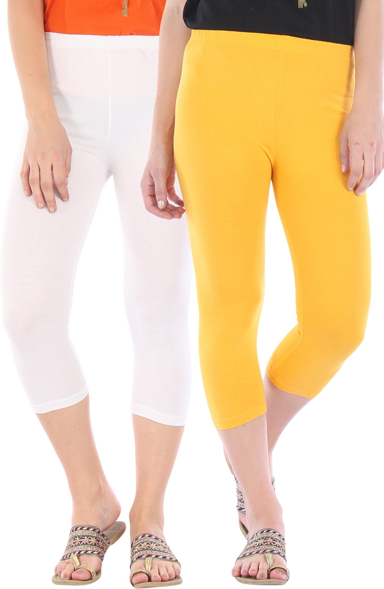 bitterlime Solid Women Three Fourths-picture-39