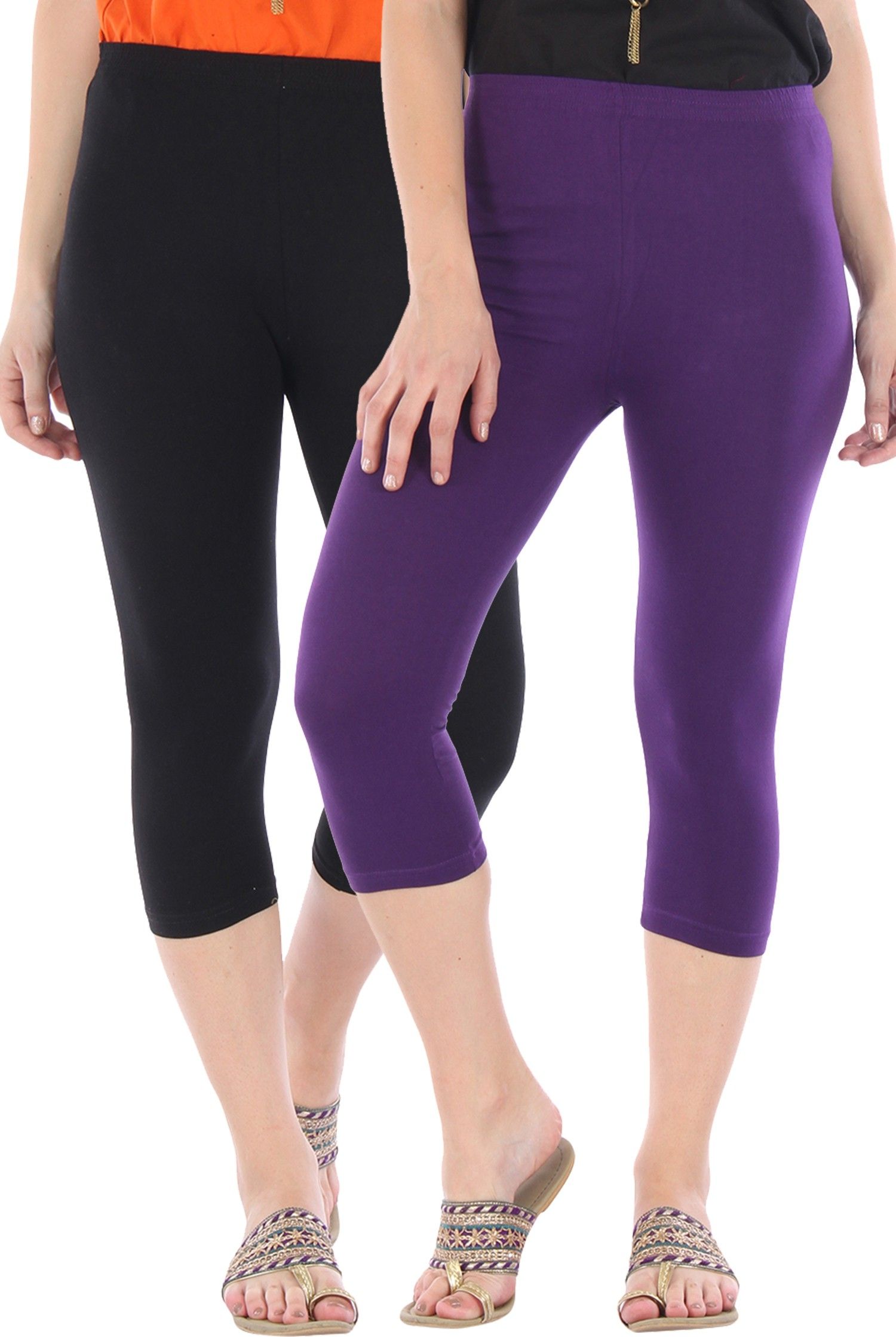 bitterlime Solid Women Three Fourths-picture-43