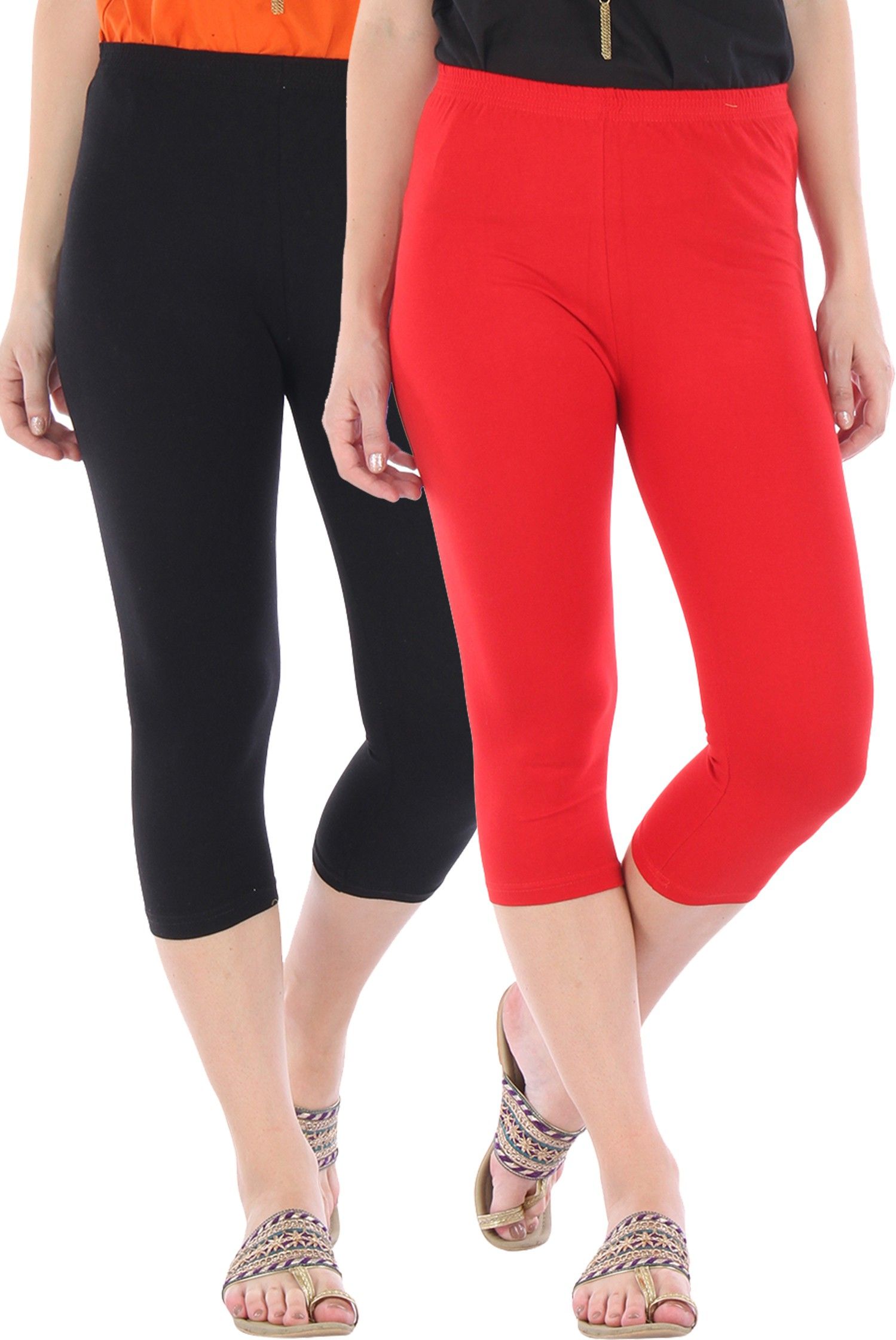 bitterlime Solid Women Three Fourths-picture-13