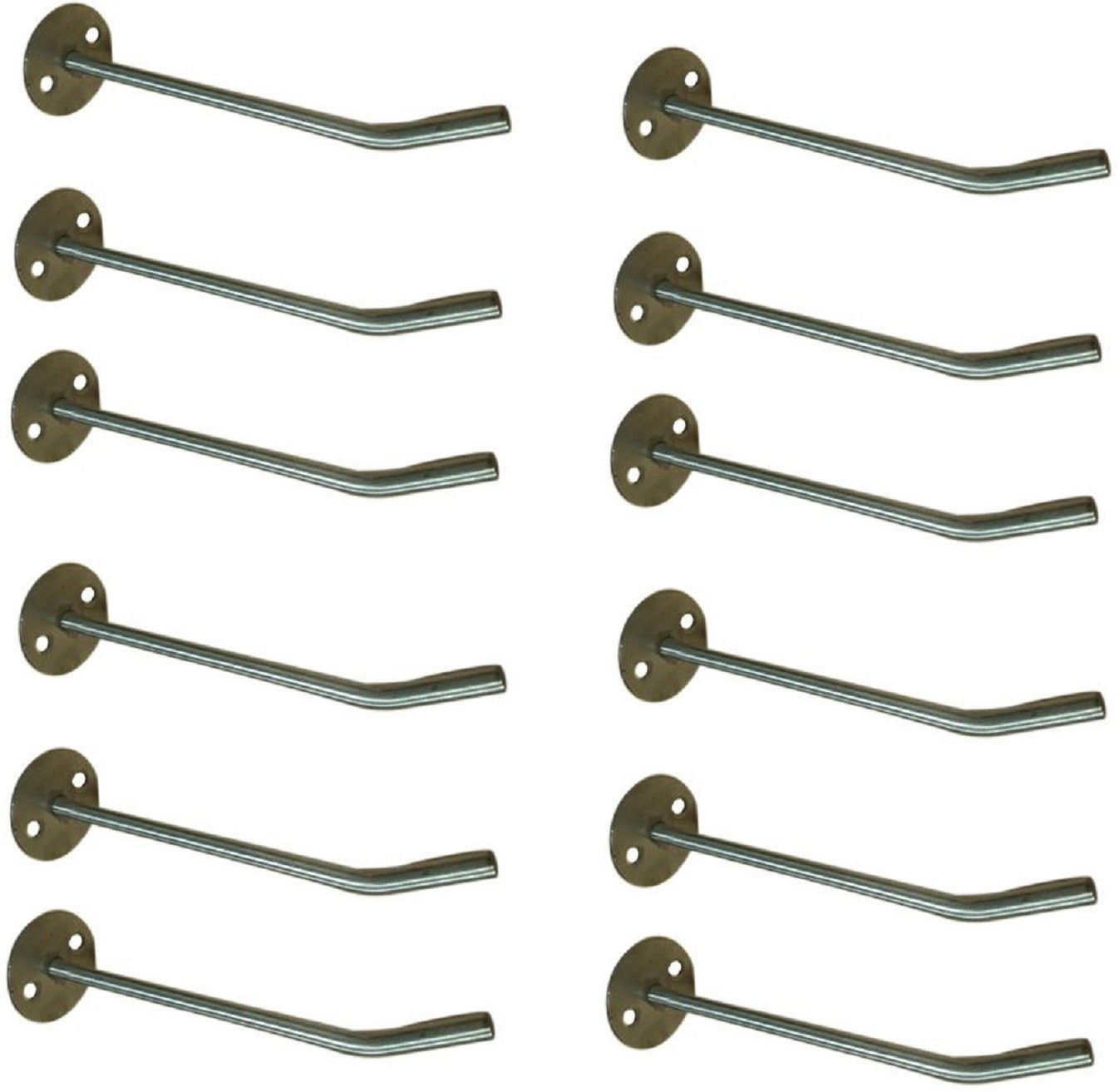 12 Pcs 8 inch Stainless Steel Display Hook Hanger Showroom/Mobile Shop/Wall Mount/Clothing Door Hanger-image-44