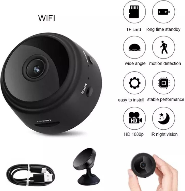 JRONJ Security Smallest Network Camera Full HD 1080P Micro Camcorder Wireless Hidden Mini Hidden Spy Wifi Camera Security Camera image 1