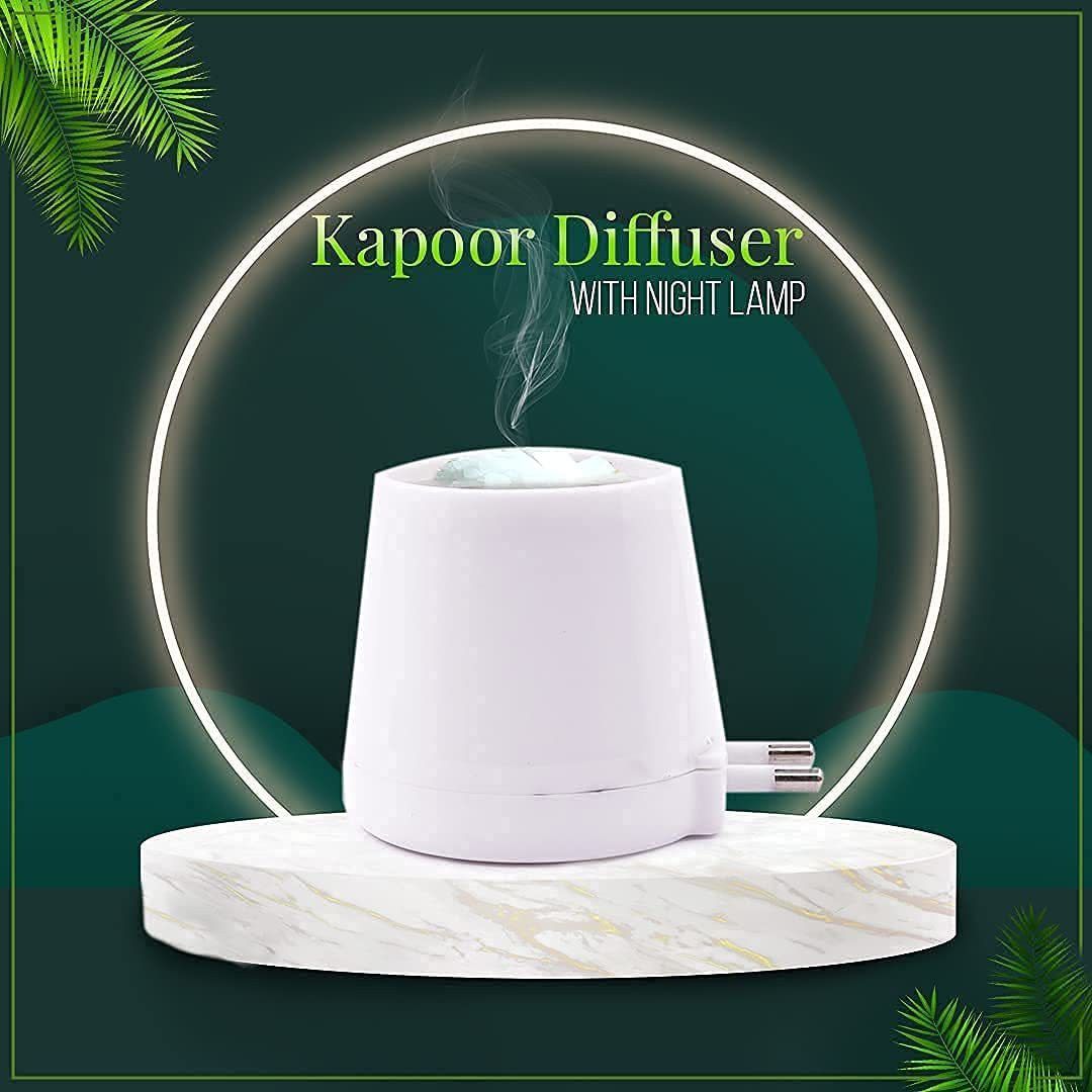 PLASTIC Camphor Aroma Diffuser/Kapoor Dani Cum Night Lamp Made in India Bakhoor Dani Aroma Diffuser & Night Lamp Plastic Incense Holder-image-7
