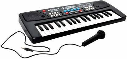 37 Key Piano Keyboard Toy with Recording and Mic and Mobile Charger Power Option Battery Operated,Plastic,multicolor-image-35