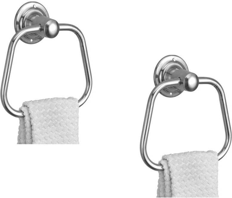 Ring Triangular (Set of 2) 6 inch 1 Bar Towel Rod