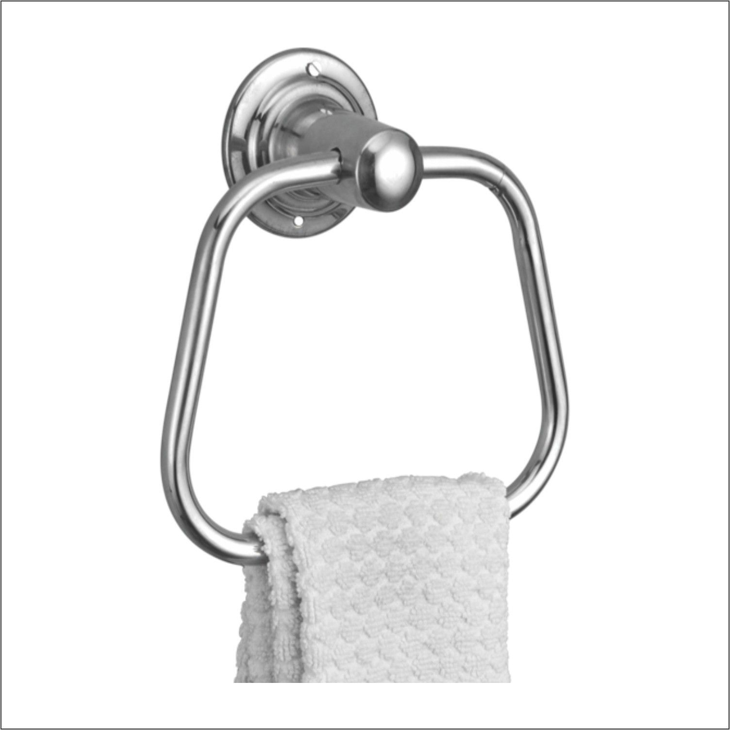 Stainless Steel Towel Ring Triangular 6 inch 1 Bar Towel Rod