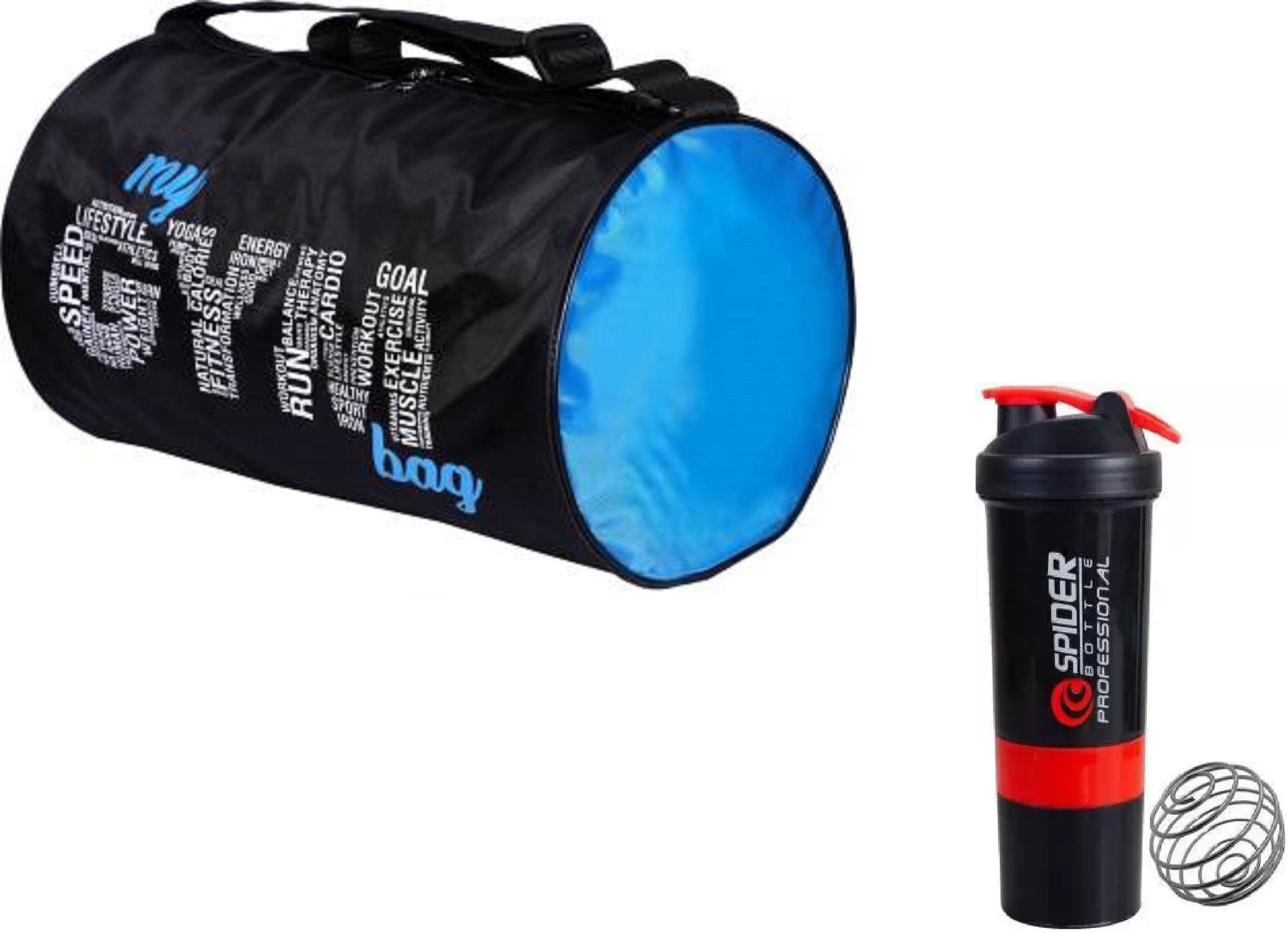 sport bag for gym and travel with spider protein shaker bottle Fitness Accessory Kit Kit-image-46