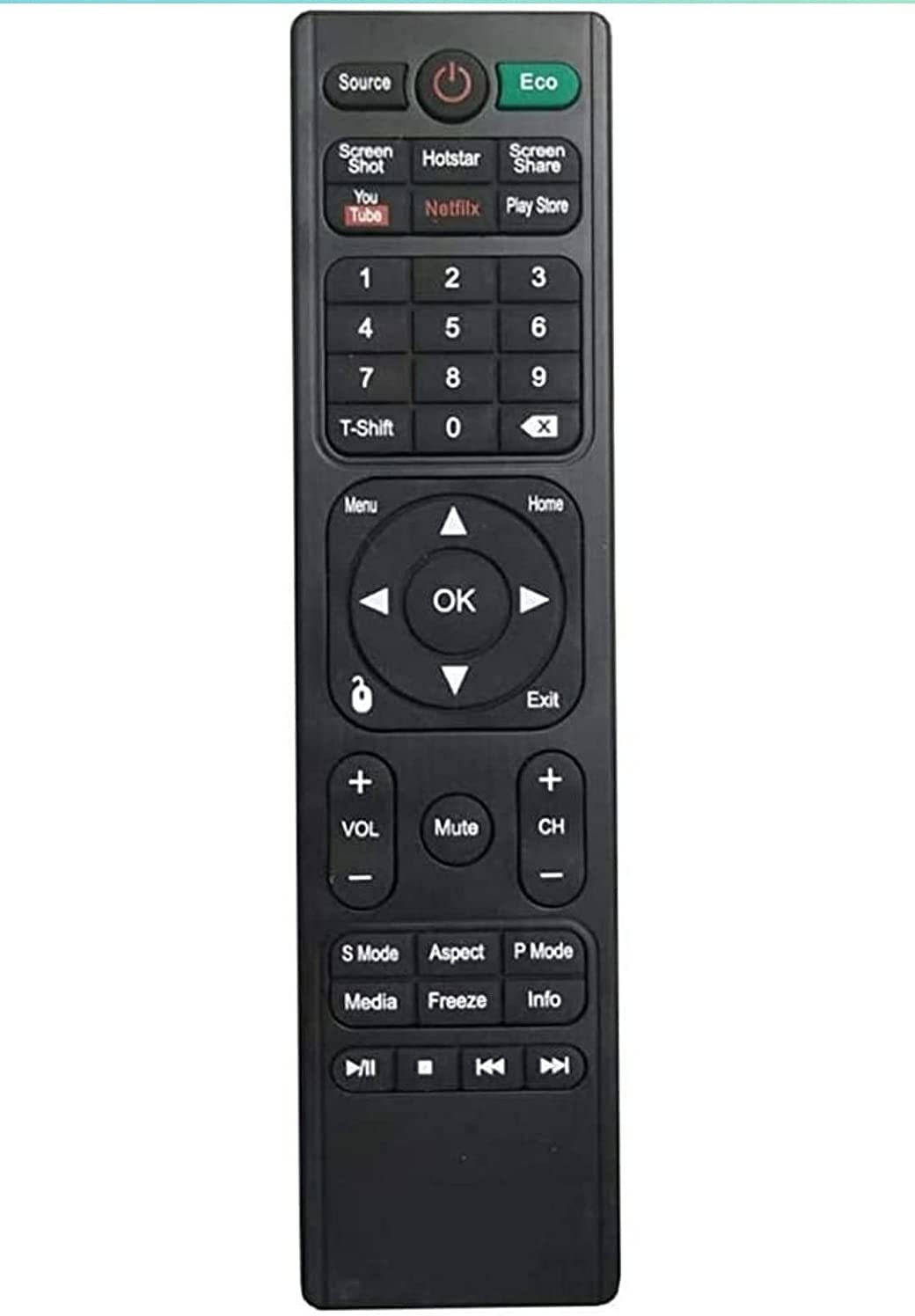 Akshita TV Smart LED LCD TV Remote Control ( Chake Image With Old Remote ) BPl JVC AIWA Remote Controller image 1