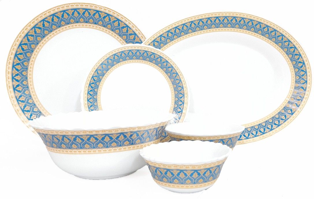 borosil Pack of 27 Opalware Regal Dinner Set-picture-13