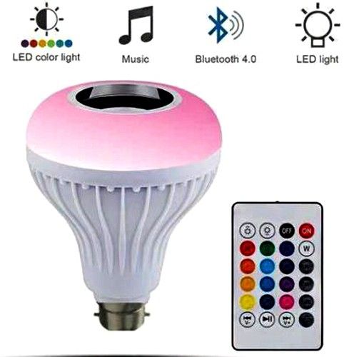 Vespa ED Music Light Bulb | led Bulb with Bluetooth Speaker RGB Changing Color Lamp Built-in Audio Speaker with Remote Control for Home | Bedroom | Party Decoration Smart Bulb Smart Bulb-picture-26