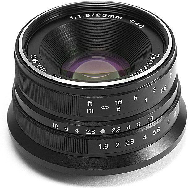 7Artisans Photoelectric 25mm f/1.8 for Fujifilm X Mount - Black Wide-angle Prime Lens