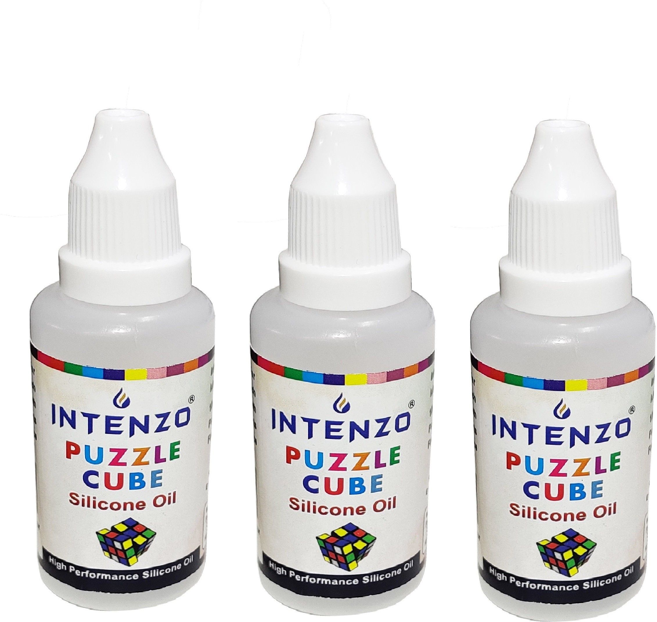 intenzo Silicone Lubrication Oil for Puzzle Cube (combo of 2) Toy Accessory (Puzzle cube White) Manual Pump-picture-14