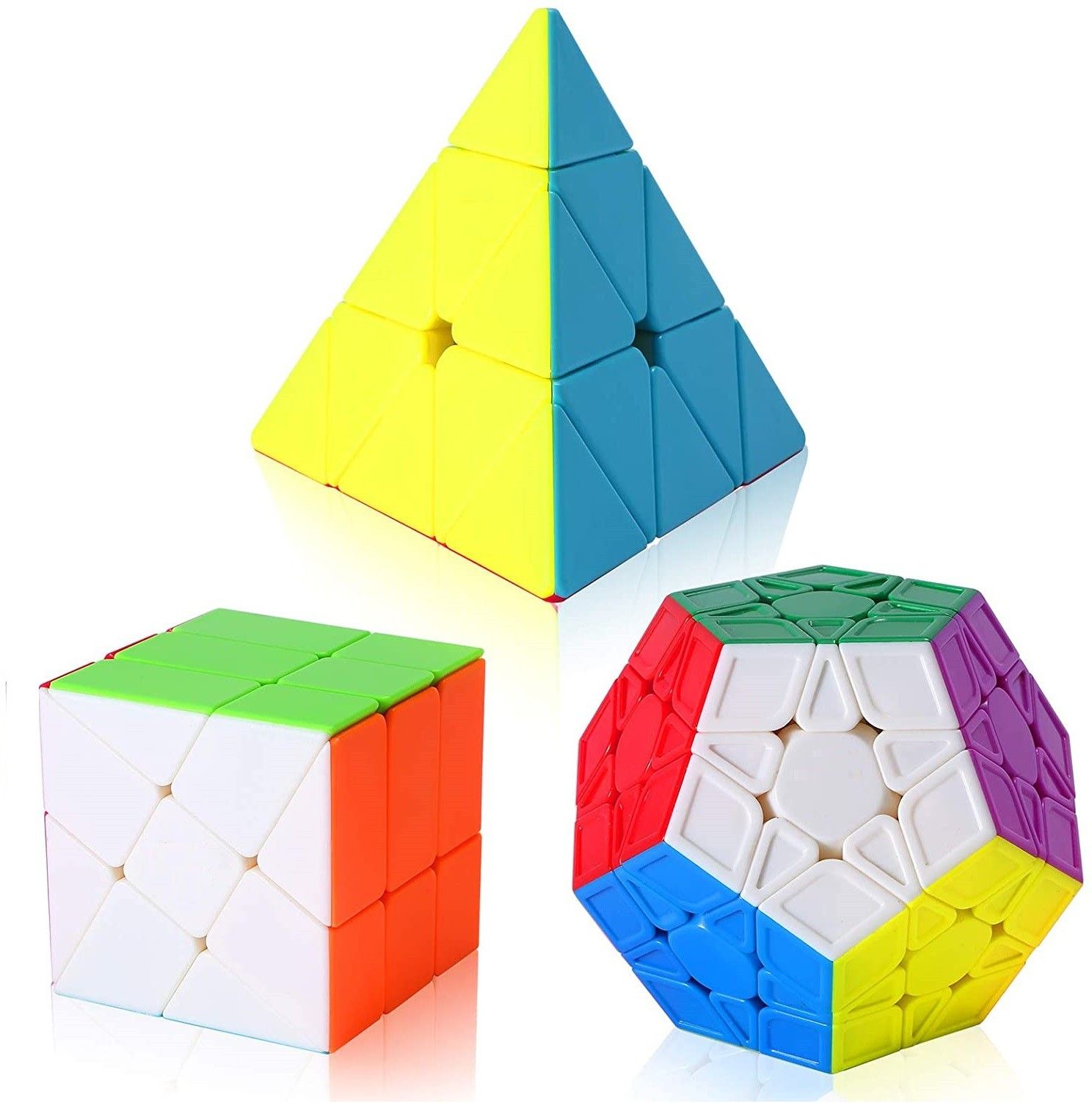 authfort Pyramid Pyraminx Triangle Windmill & Megaminx Sculpted Cube Combo-picture-14