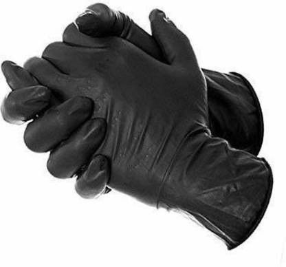 NITRILE BLACK LARGE GLOVES (50 PCS) (DISPOSABLE & POWDER FREE) BY WEIGHT Temporary Tattoo Kit-image-42