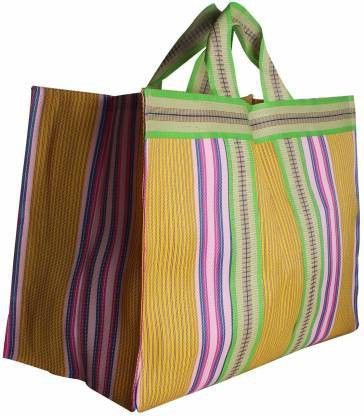 dey 's stationery store Heavy Nylon Shopping Bags for Market Milk, Grocery, Vegetable with Reinforced Handles - jhola - Kitchen Essential Grocery Bag-picture-27